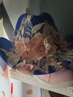 Royal Blue and Pink Womens Cowboy Hat